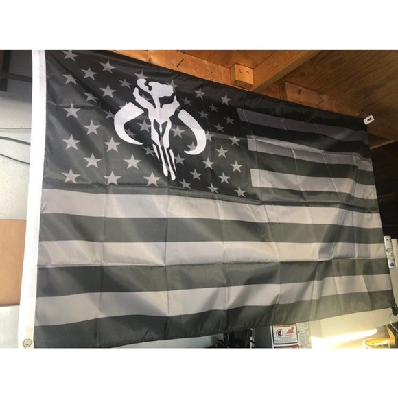 Mandalorian Boba Fett 5ft Star Wars Flag - Picture 1 of 3